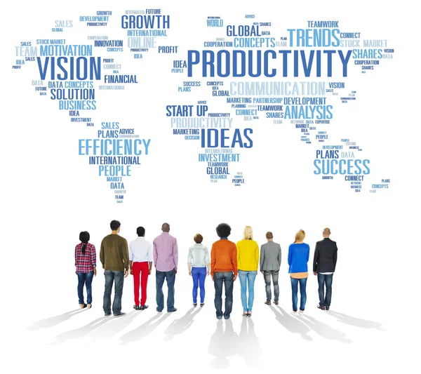 Produktywność Strategia biznes koncepcja — Zdjęcie stockowe