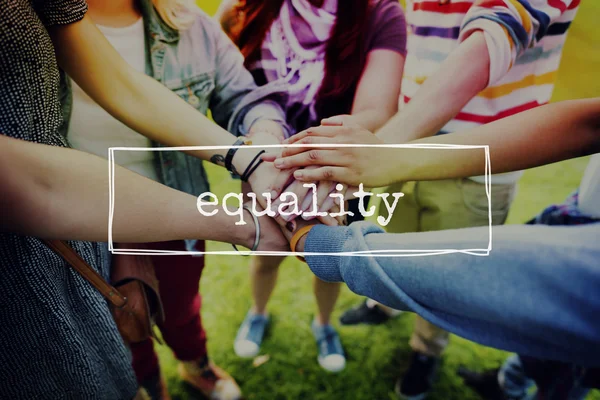 Egyenlőség méltányosság koncepciója — Stock Fotó