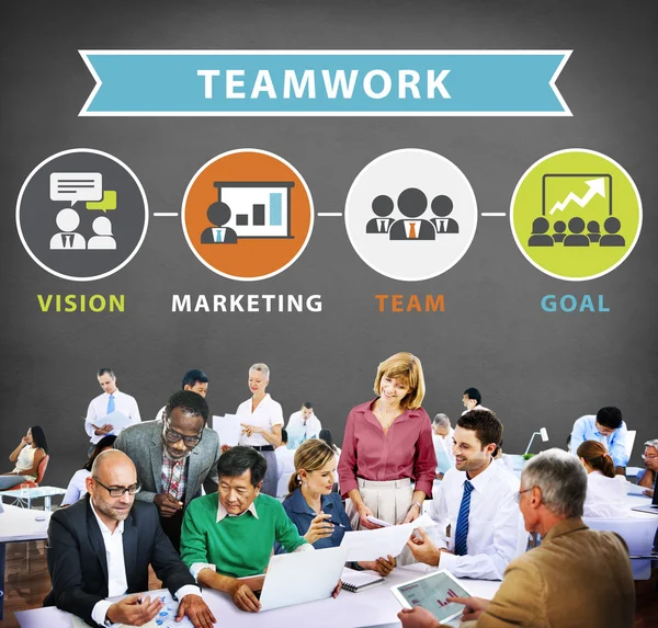 Business team che lavorano insieme — Foto Stock