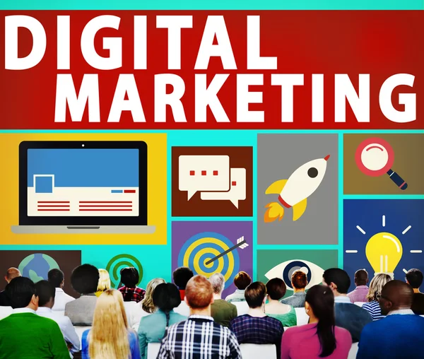 Conceito de marketing digital — Fotografia de Stock