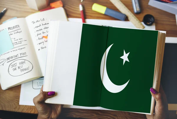 Pakisztáni nemzeti zászló — Stock Fotó