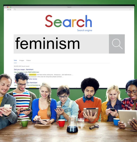 フェミニズム運動の概念 — ストック写真