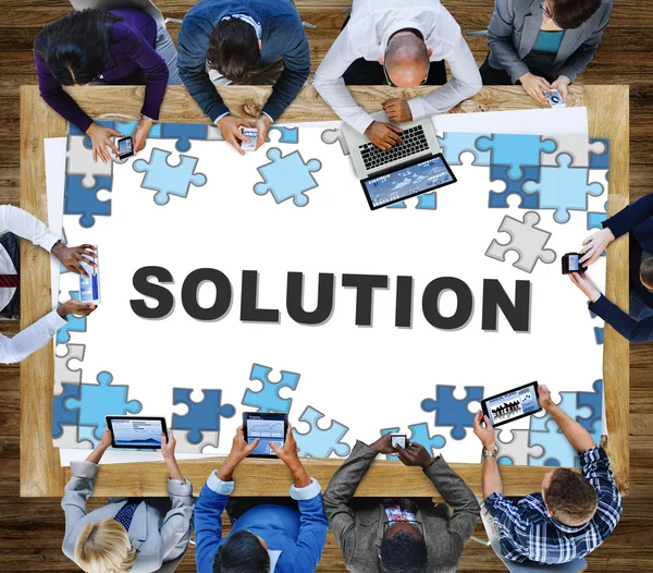 Megoldás, probléma-megoldási koncepció — Stock Fotó
