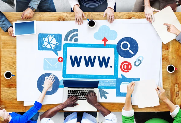 Business People Working At Meeting — Stock Photo, Image