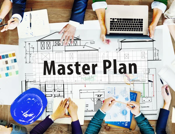 Taktyka Vision Master Plan strategii projektowania koncepcji planowania — Zdjęcie stockowe