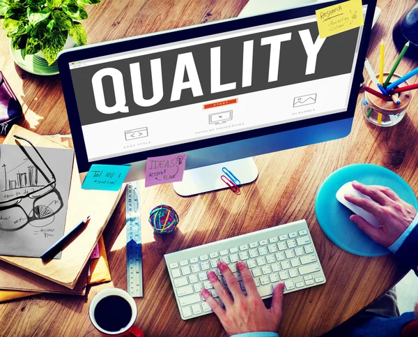 Quality Grade Level Guarantee Value Status Concept — Stock Photo, Image