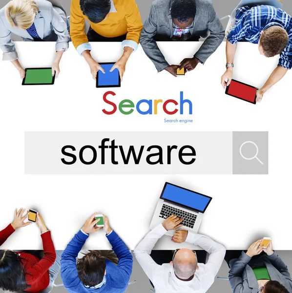 Sistema de Software, Conceito de Tecnologia — Fotografia de Stock