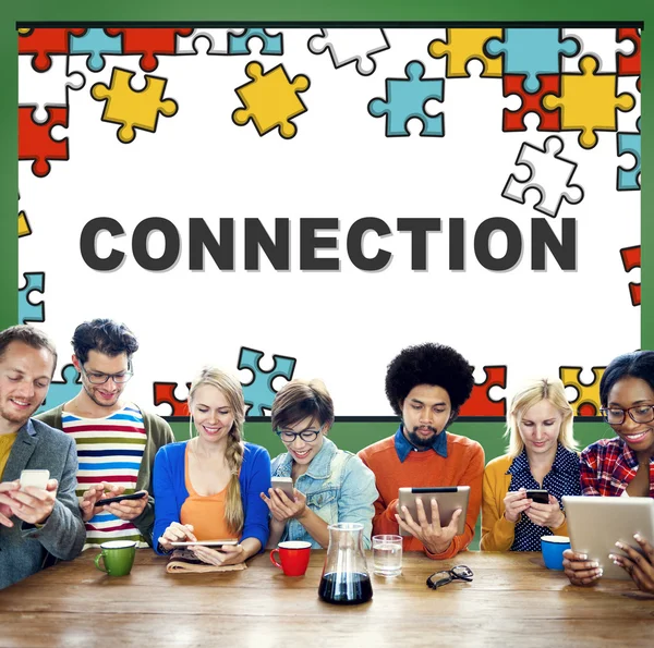 Connection, Social Media Concept — Stock Photo, Image