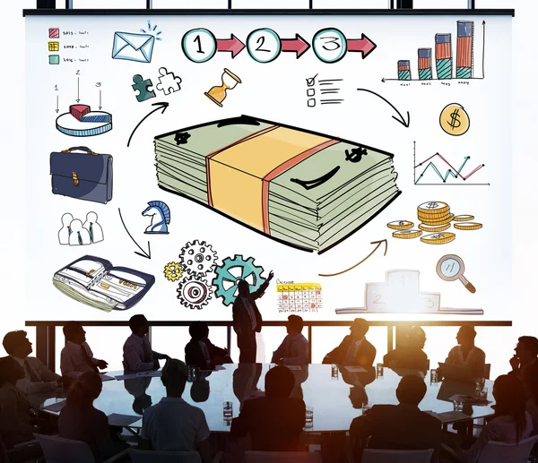 Business Team Diskussion Geschäftsplanung — Stockfoto