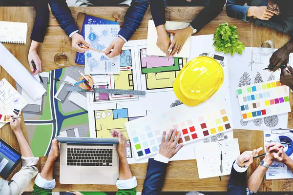 Business People Diseñadores y Arquitectos Concepto de Trabajo — Foto de Stock