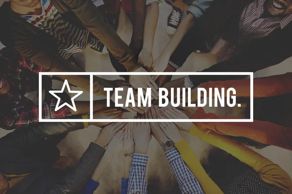 Koncepcja Biznesowa współpraca Team Building — Zdjęcie stockowe