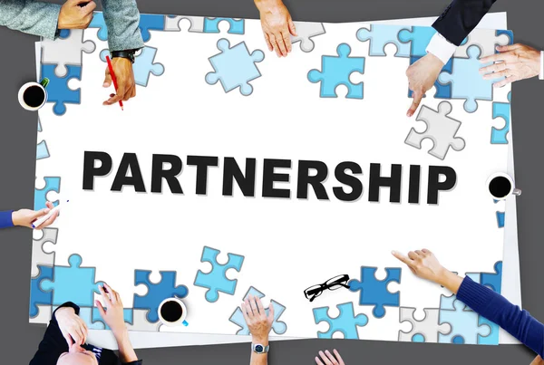 Partners partnerschap Teamwork Concept — Stockfoto