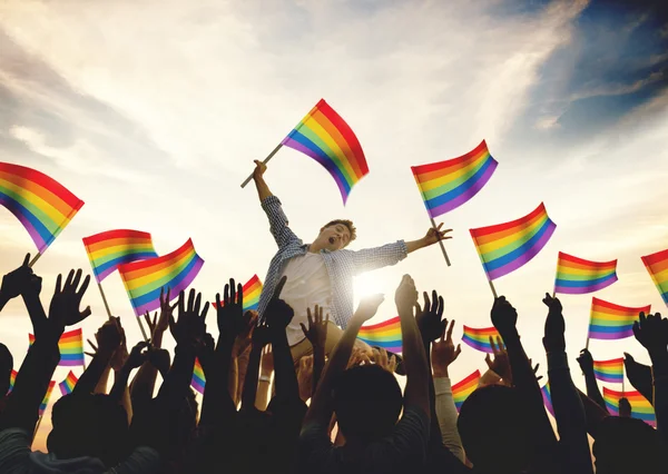 Group of people at concert — Stock Photo, Image