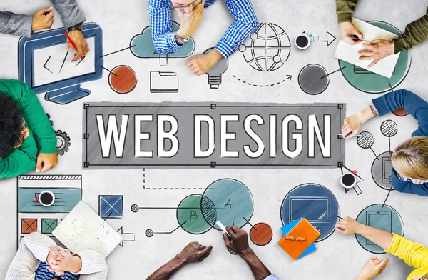 Diseño Web Tecnología Ilustraciones Digitales Concepto —  Fotos de Stock