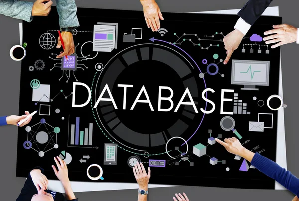 Database Data Information Concept — Stock Photo, Image