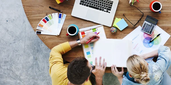 Pessoas na reunião conceito de design corporativo — Fotografia de Stock