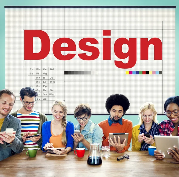 Diversidad de personas y concepto de diseño creativo — Foto de Stock