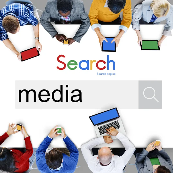 Media kommunikation koncept — Stockfoto