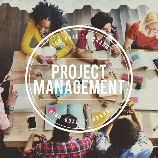 Concepto de organización de gestión de proyectos —  Fotos de Stock