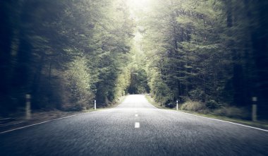 Yol seyahat yolculuk doğa konsepti