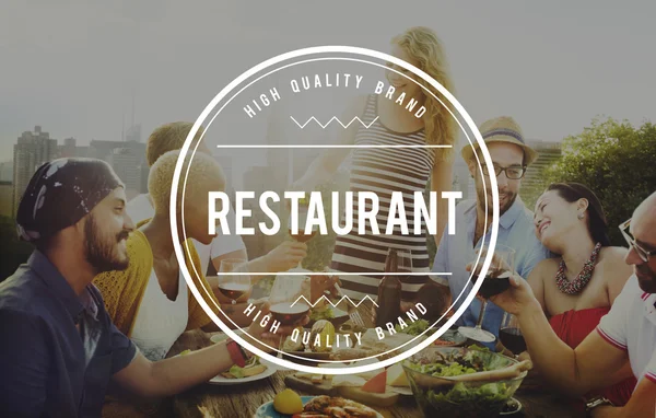Restoran hizmet veya kafeterya kavramı — Stok fotoğraf