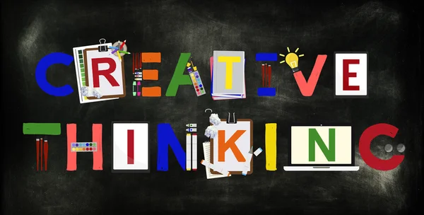 Ideias de pensamento criativo Conceito de inovação — Fotografia de Stock