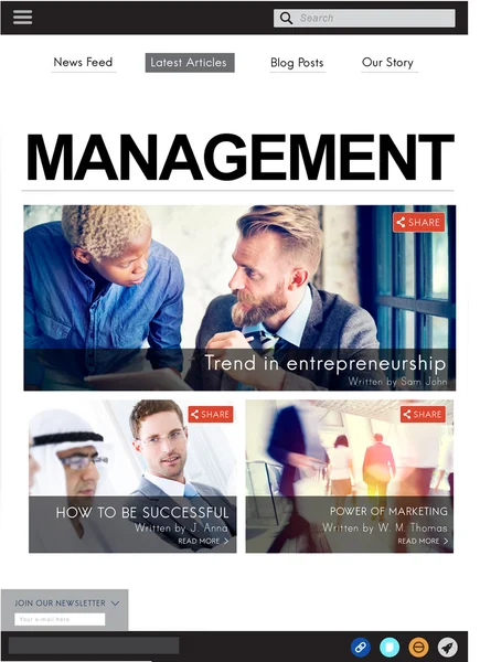 Concetto di organizzazione di gestione — Foto Stock