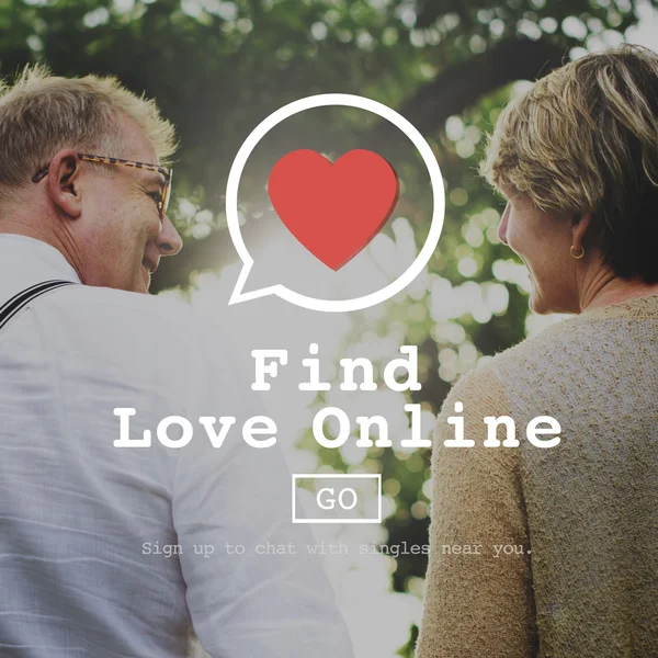 Ältere Paare auf Website Hintergrund — Stockfoto