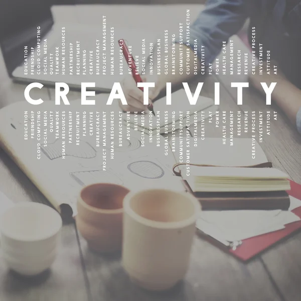 Signo de Ideas de Creatividad — Foto de Stock