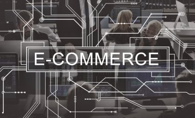 çalışma iş adamları ve E-ticaret