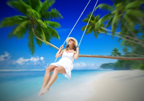 Woman Relaxing outdoors — Stock Photo, Image