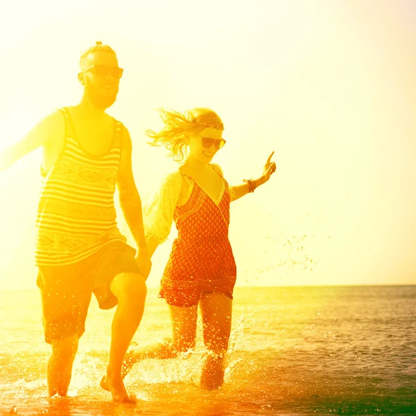 Mensen op Beach Concept zomer — Stockfoto