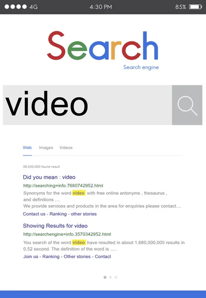 Internet Search Concept — Stock Photo, Image