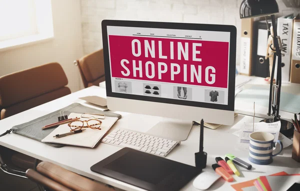 Concepto de compras online — Foto de Stock