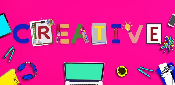 Concepto de diseño de ideas creativas — Foto de Stock