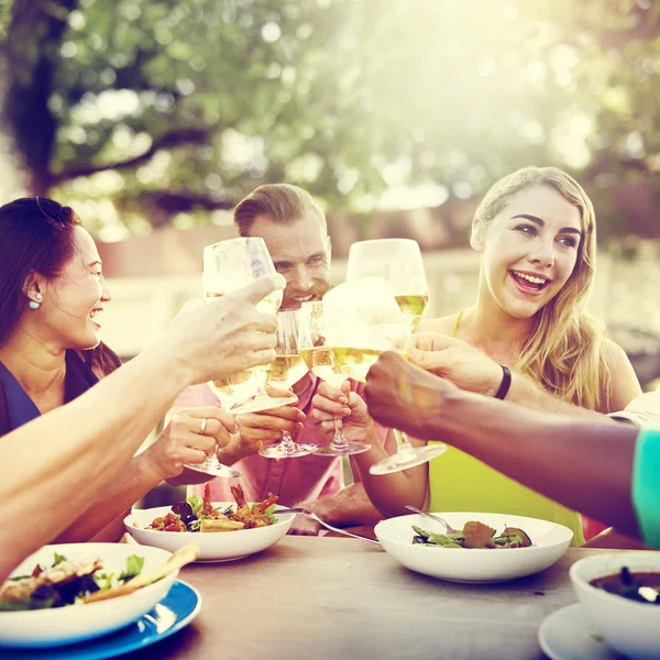 Diverse Friends Hanging Out — Stock Photo, Image