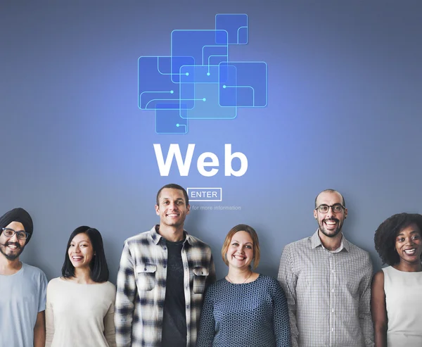 Sito Web, concetto di rete Internet — Foto Stock