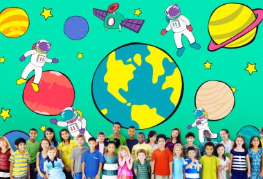 sevimli gülümseyen çocuklar