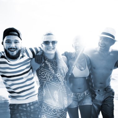 Arkadaşlar, tatil, eğlence kavramı