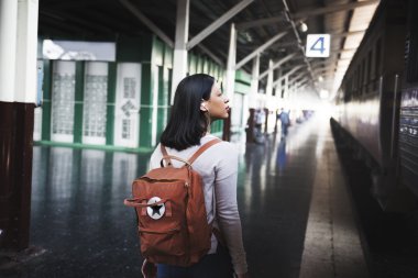  Asyalı kadın portresi seyahat 