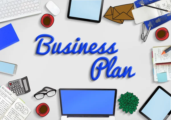 Plano de Negócios, Conceito de Visão — Fotografia de Stock