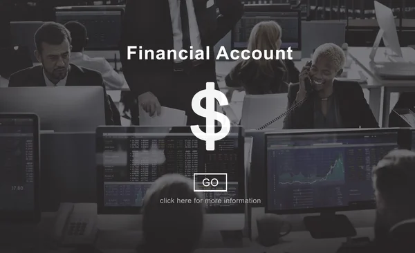 Mensen uit het bedrijfsleven werken en financiële administratie — Stockfoto