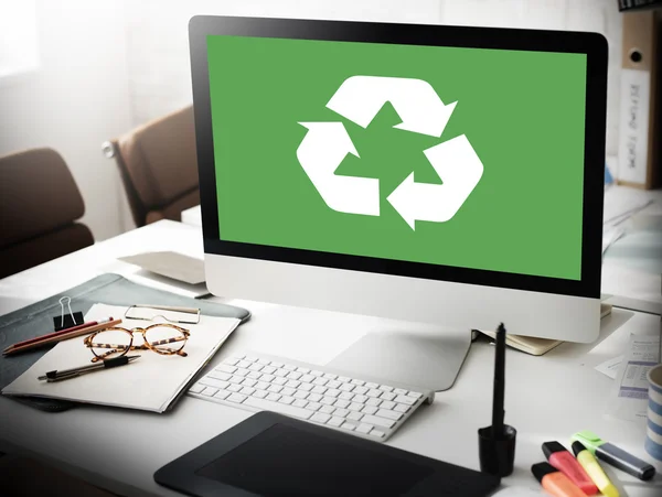 Reciclar conceito verde — Fotografia de Stock