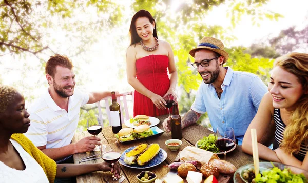 Diverse Friends Hanging Out — Stock Photo, Image