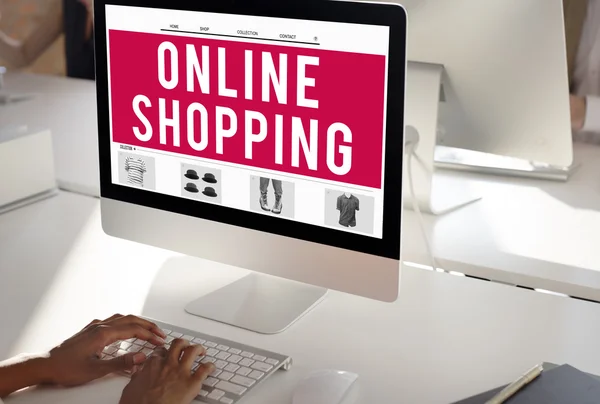 Concepto de compras online — Foto de Stock