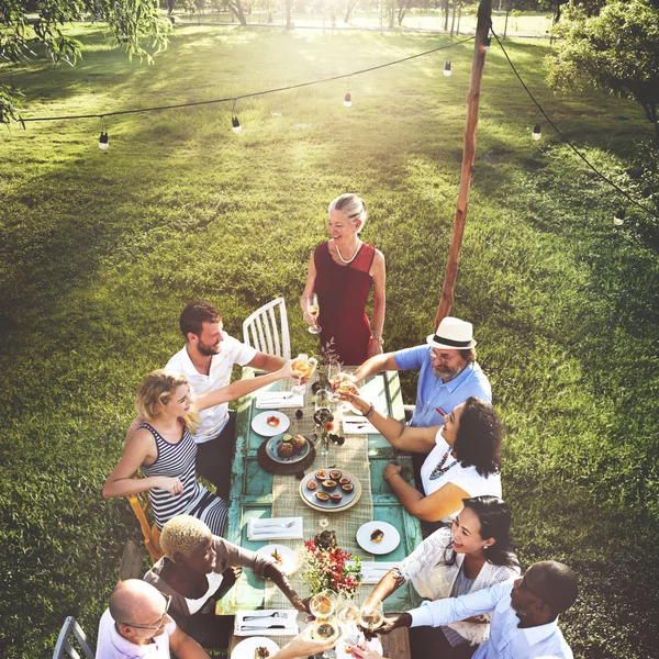 Diverse Neighbors Drinking  Concept — Stock Photo, Image