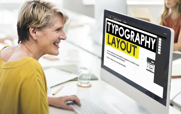 Konzept zur Typografie-Gestaltung — Stockfoto