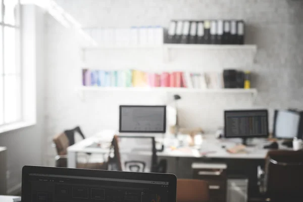 Quarto Contemporâneo Local de Trabalho — Fotografia de Stock