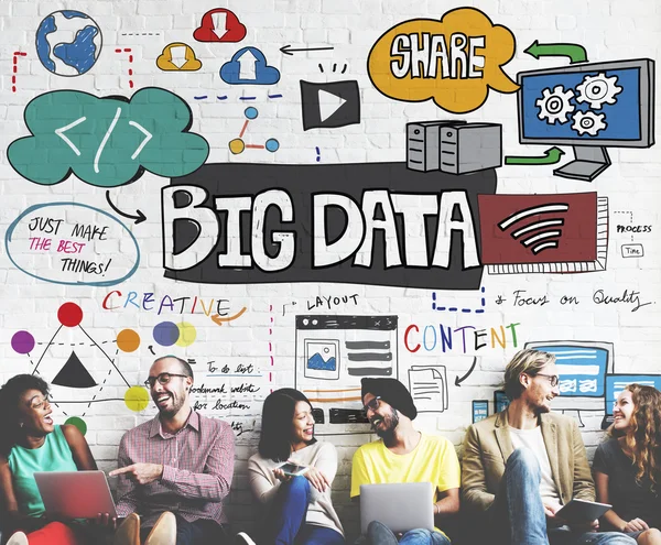 Big Data, concept de stockage de l'information — Photo