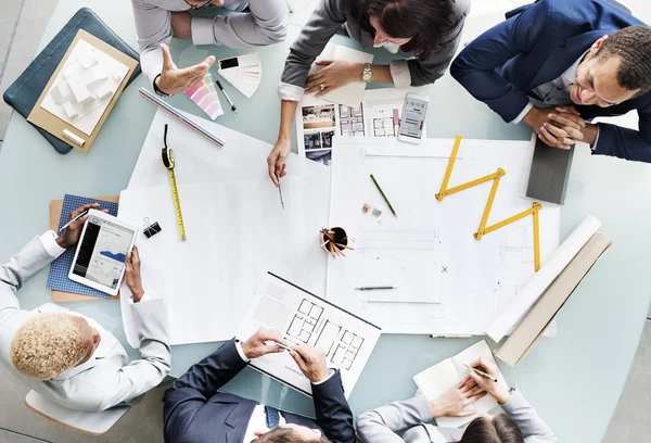 Besprechung des Wirtschaftsteams — Stockfoto